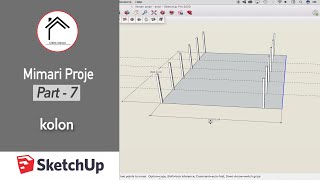 SketchUp Mimari Proje - Kolon