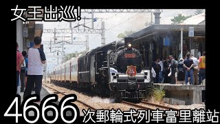 ［女王出巡］4666次郵輪式列車富里離站
