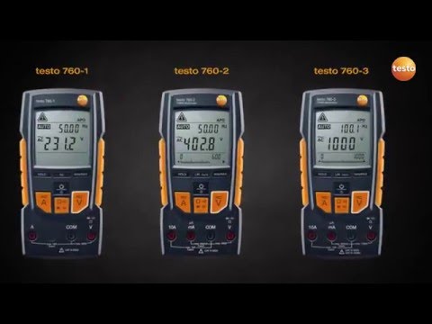 testo 760-2 TRMS Multimeter TRMS Multimeter testo 760-2 inkl. Batterien, 1 Satz Messleitungen und 1 x Adapte