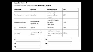 Listening part one (only 5 question) inquiry about travel company @ieltslisteningpro.24