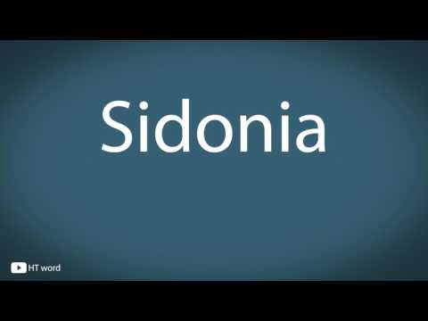 How to pronounce Sidonia