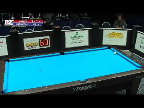 LIVE NOW! 2022 International Open One Pocket Division match between Alex Pagulayan and Dee Adkins