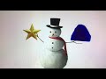 Snowman Gold Christmas Star And Blue Beanie Hat From Barney S Christmas Star