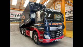 Camion-benne DAF CF450 8X2 TRIDEM ALUMINIUM BULK TIPPER/BLOWER – 2018 – DN68 URW à vendre - Image 4 | Autoline MA Camion-benne DAF CF450 8X2 TRIDEM ALUMINIUM BULK TIPPER/BLOWER – 2018 – DN68 URW | Image 4 - Autoline