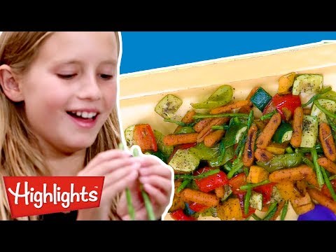 Roasted Veggies🥕 | Kids Make It! | Crafty Kids Videos | Recipes for Kids | Highlights - Kingdom Kids Zone, Little Learners - Highlights Kids