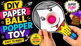 Amazing DIY Paper Ball Popper Toy | Easy Craft Idea for Kids & Beginners