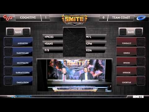 Smite Launch Tournament - COGnitive vs. Team Coast (Day 1)