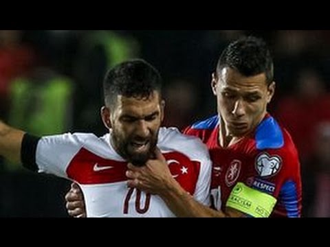 Czech Republic 0 - 2 Turkey - Euro Qualification - All Goals & Highlights - 10/10/2015