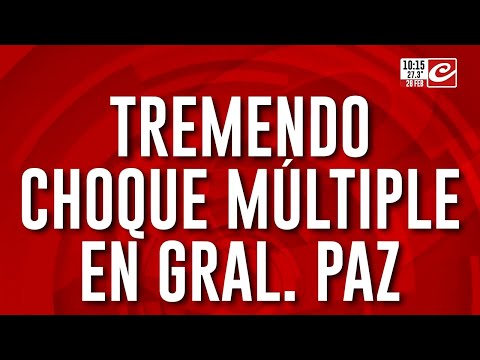 Tremendo choque múltiple en General Paz