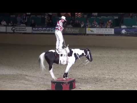 Tommie Turvey – Roman Riding & Trick Roping - Night of the Horse 2015 - Del Mar National Horse Show