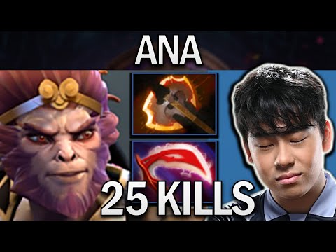 Monkey King Dota 2 Gameplay Ana with 25 Kills and Battlefury
