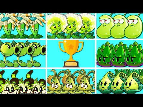 PvZ 2 Tournament Random 8 Green Plants - Who Will Win?