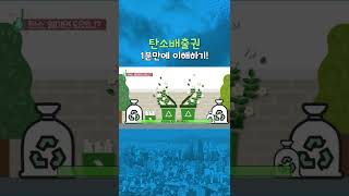 탄소배출권 1분안에 이해하기 #Shorts