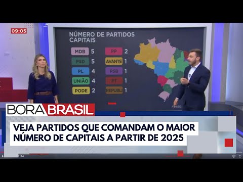 Eleições 2024: saiba qual partido elegeu mais prefeitos em capitais | Bora Brasil