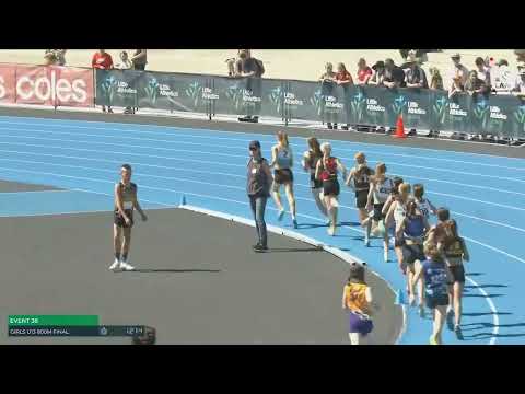 U13 Girls 800m Final: 2022 Commonwealth Bank State Track and Field Championships // LAVicTV