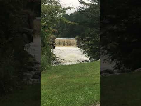 Mill Pond Spillway after a rain last night!