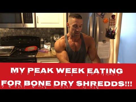 What I Eat Peak Week to get Shredded!!!