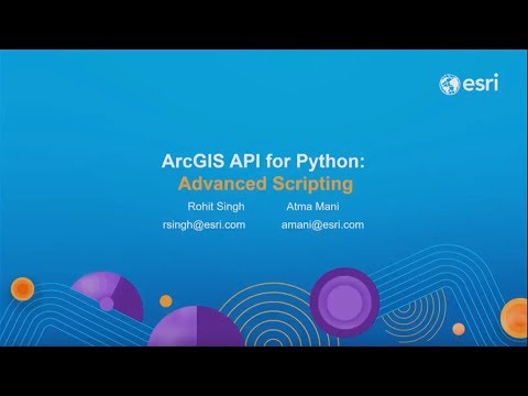 Arcgis Python Api Advanced Scripting