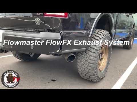 Flowmaster FlowFX Exhaust system Kit Sound clip 4.5" Black 2019 Ford F150 Covert Edition