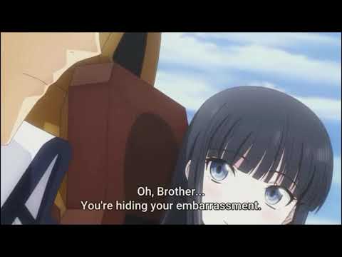 Oni sama trying to hide his embarrassment.