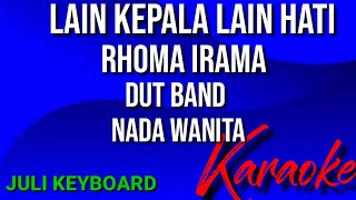 Download lagu LAIN KEPALA LAIN HATI - Rhoma irama | karaoke nada wanita | lirik | dutband mp3
