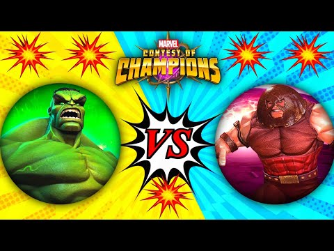 HULK(IMMORTAL) vs JUGGERNAUT💥💥💥 || Marvel Contest of Champions.