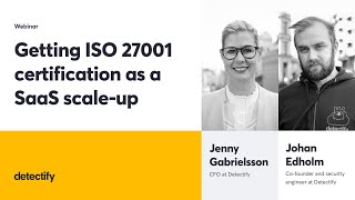 Getting ISO 27001 certification as a SaaS scale up