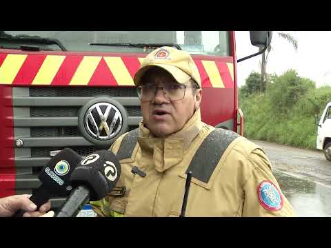 Acidente de trânsito envolveu quatro veículos entre Vitorino e São Lourenço do Oeste