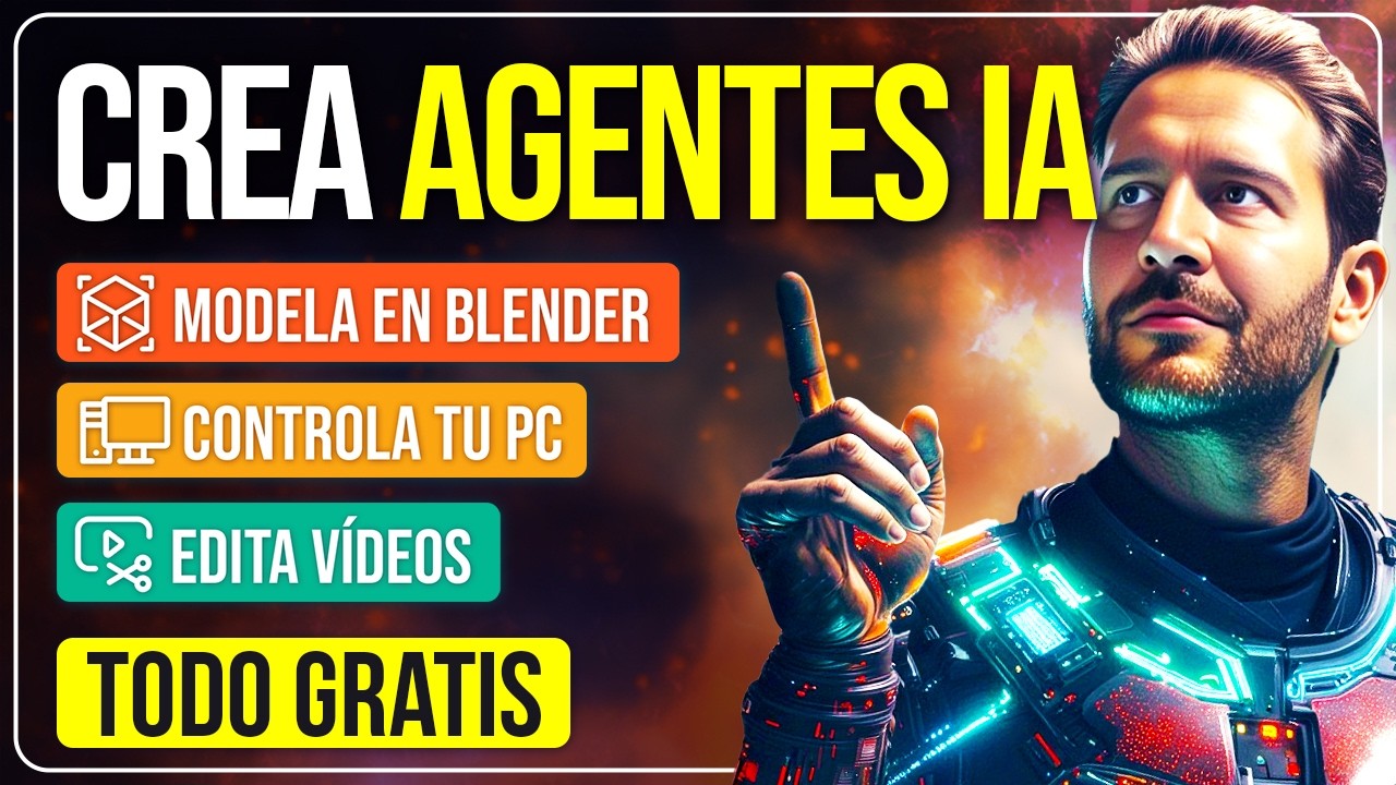 Crea tu agente de IA y controla cualquier herramienta 🤯 ¡Automatiza TODO GRATIS!