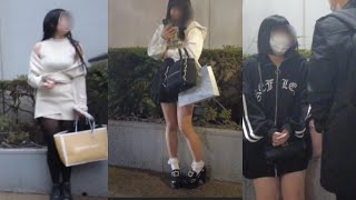 4K【大久保公園病院前】をお散歩👣ナイスバディなP活立ち〇ぼ女子︎💕︎Walk in front of Okubo Park Hospital#tokyowalk #japanwalk