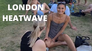 🇬🇧 LONDON EXTREME HEAT WARNING, LONDON SUMMER HEATWAVE, SOUTHBANK WALKING TOUR, LONDON CITY WALK, 4K