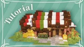 Minecraft : How To Build a Cute Wool Roof Fantasy House | マイクラ建築：可愛い羊毛屋根のファンタジーハウスの作り方 | Tutorial