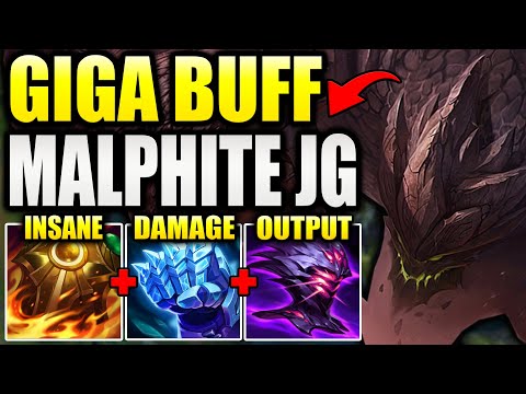 RIOT GIGA-BUFFED JUNGLE MALPHITE… AND NOW HE’S COMPLETELY BROKEN! (MY NEW FAV TANK JG)