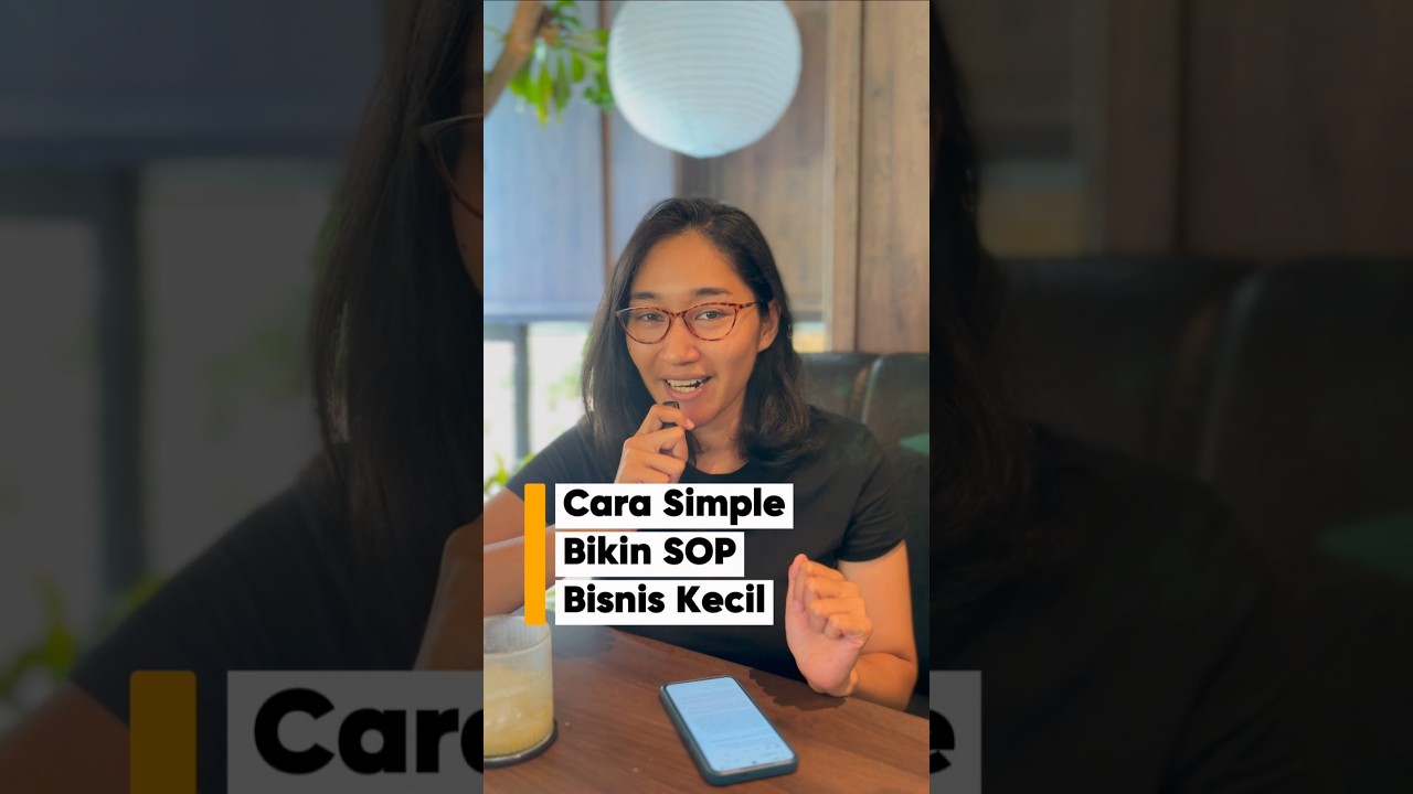 Simple way to create a business SOP, book link: https://s.shopee.co.id/LjNasWEn1