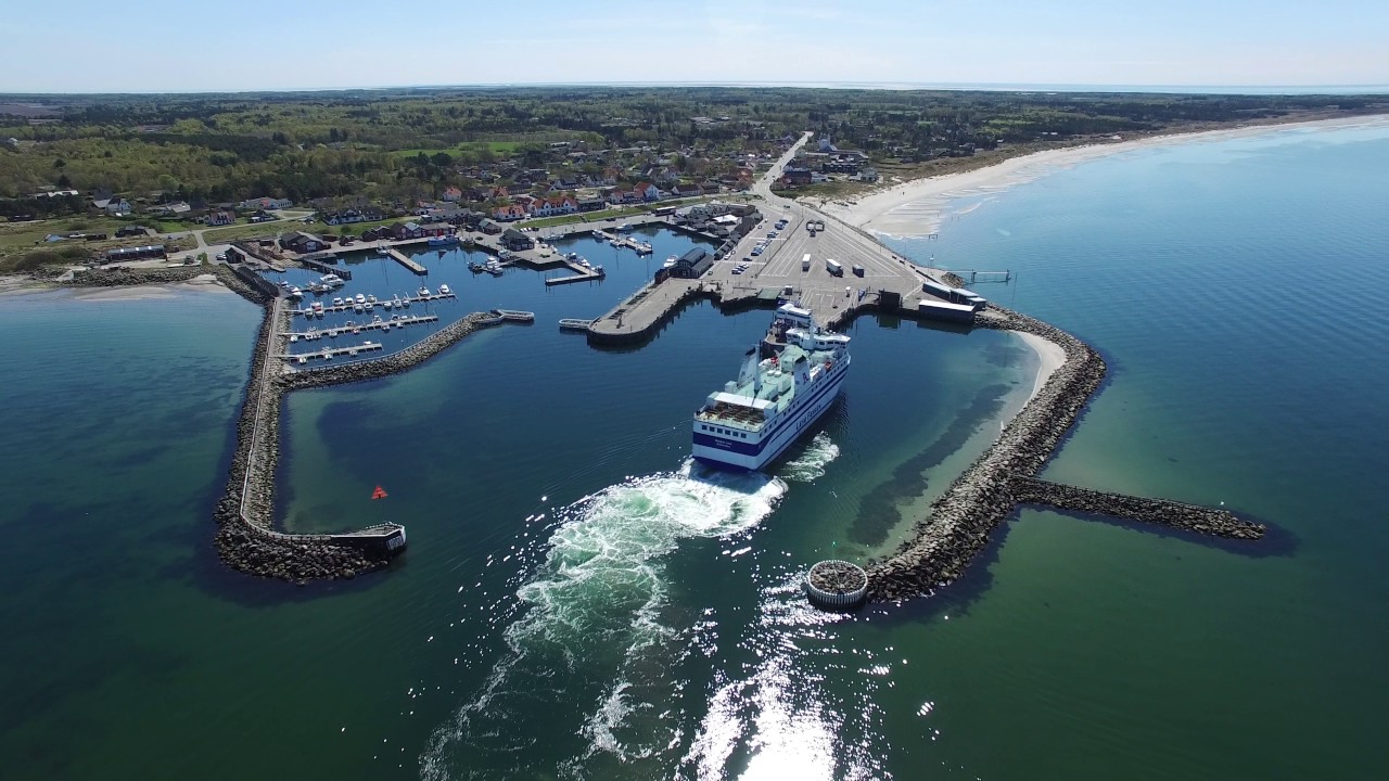 Læsøfærgens ankomst til Vesterø havn