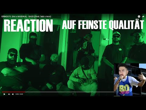 GRiNGO ft. SA4 x MASHKAL - BASS (Prod. 5ebi x Arcx) REACTION I Bass, Bass wir brauchen Bass !