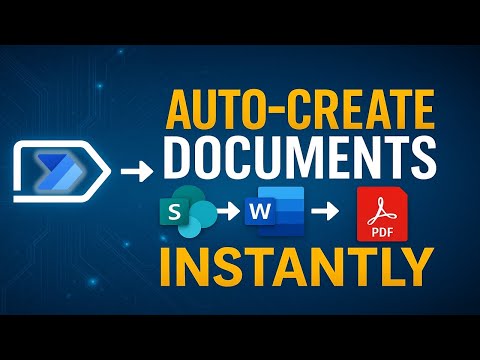 Create Microsoft Word & PDF Docs Automatically from SharePoint (Power Automate Tutorial)