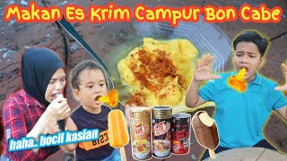 Download lagu MAKAN ES KRIM CAMPUR BON CABE | eybel channel mp3