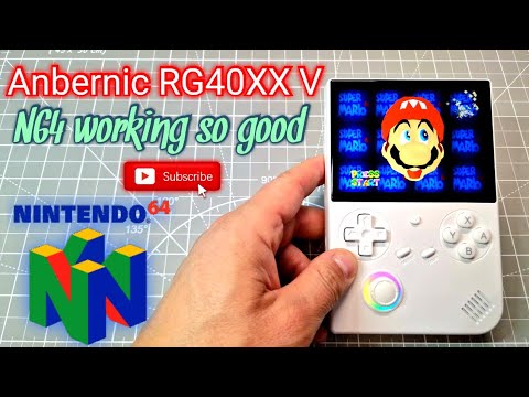 Anbernic RG40XXV  N64 Nintendo are so smooth  I awesome retro handheld