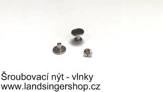 Zdobený šroubovací nýt - vlnky 