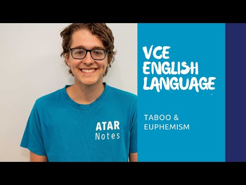 VCE English Language | Taboo & Euphemism