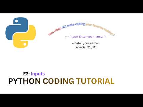 Python Coding E3 Inputs