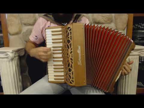 SERE343MW72MW - Mahogany Serenellini 343 Piano Accordion LMM 34 72 $4999