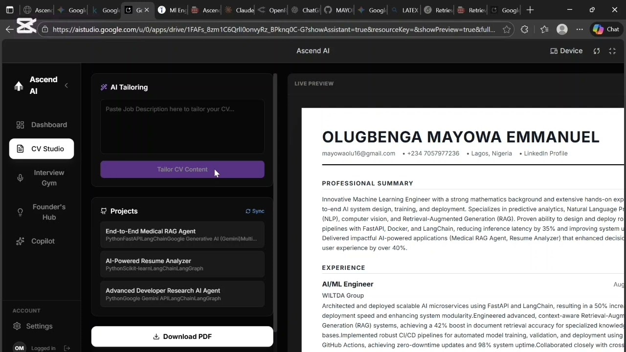 Ascend AI: The Integrated Career Ecosystem | Google Cloud Architecture Submission 2025