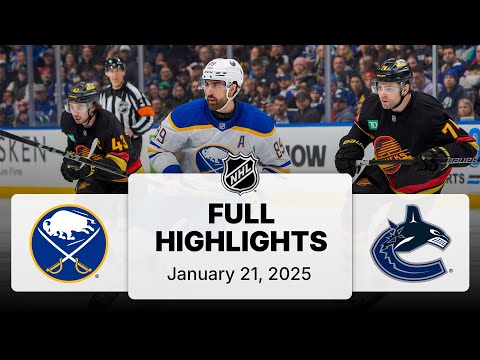 NHL Highlights | Sabres vs. Canucks | January 21, 2025