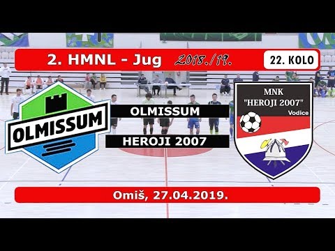 2. HMNL Jug, 22. KOLO: OLMISSUM - HEROJI 2007 2:3, 27.04.2019.