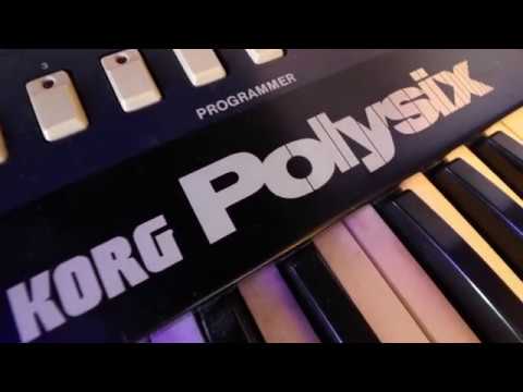 Korg Polysix synthesizer demo