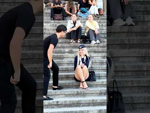 Can you read people’s eyes? #crew #Aria_in_sky #reactions #stewardess #losangeles