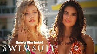 Gigi Hadid & Sara Sampaio’s Playful Jersey Shore Shoot | Intimates | Sports Illustrated Swimsuit