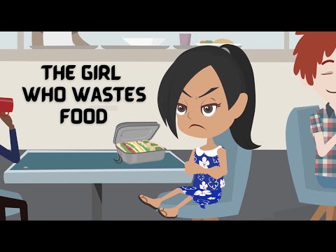 The girl who wastes food | Moral Stories | Kids | English